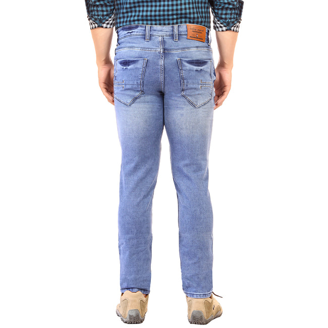 Living Legend Men Dark Blue Slim Fit Low-Rise Stretchable Jeans