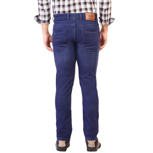 Living Legend Men Light Blue Slim Fit Low-Rise Stretchable Jeans