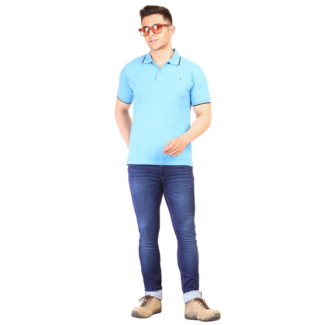 Living Legend Men Dark Blue Slim Fit Low-Rise Stretchable Jeans