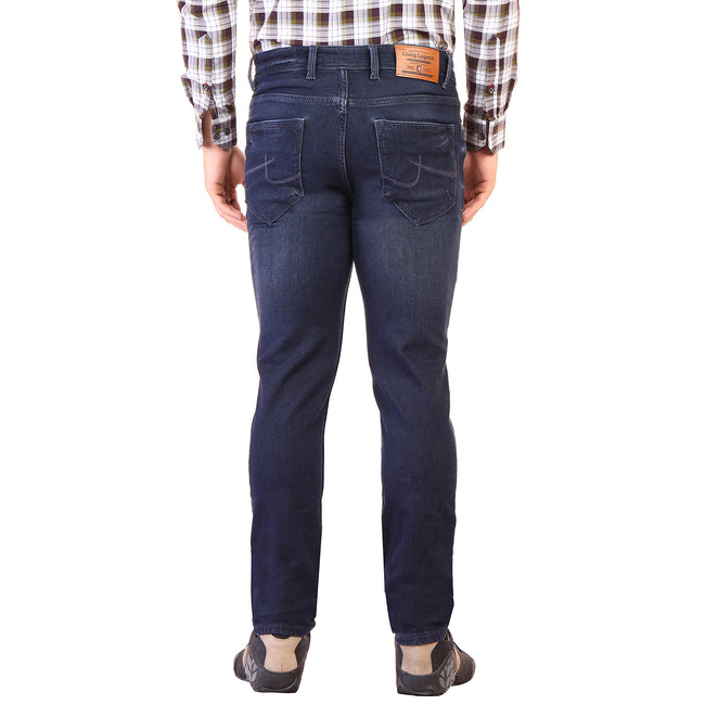 Living Legend Men Dark Blue Tint Slim Fit Low-Rise Stretchable Jeans
