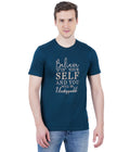 Living Legend Men Petrol Blue Slim Fit Round Neck T - Shirt