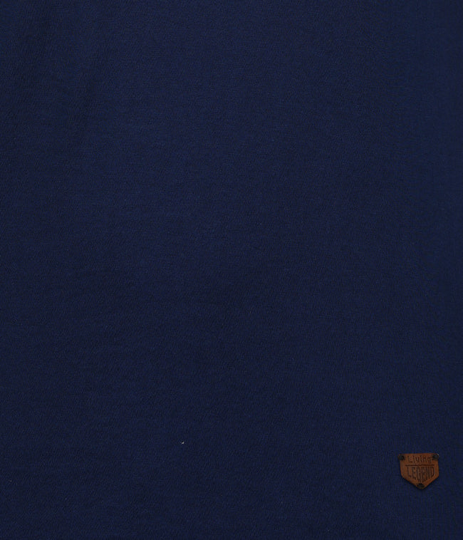 Living Legend Men Navy Slim Fit Round Neck T - Shirt