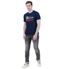Living Legend Men Navy Slim Fit Round Neck T - Shirt