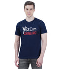 Living Legend Men Navy Slim Fit Round Neck T - Shirt