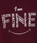 Living Legend Men Maroon Slim Fit Round Neck T - Shirt