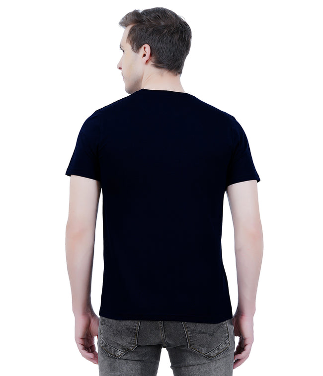Living Legend Men Black Slim Fit Round Neck T - Shirt