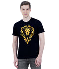 Living Legend Men Black Slim Fit Round Neck T - Shirt