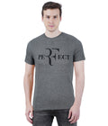 Living Legend Men Dark Melange Slim Fit Round Neck T - Shirt