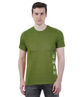 Living Legend Men Olive Slim Fit Round Neck T - Shirt