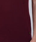 Living Legend Men Maroon Slim Fit Round Neck T - Shirt
