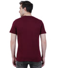 Living Legend Men Maroon Slim Fit Round Neck T - Shirt