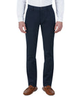 Living Legend Men Sailor Blue Printed Slim fit Low Rise Stretch Casual Trouser