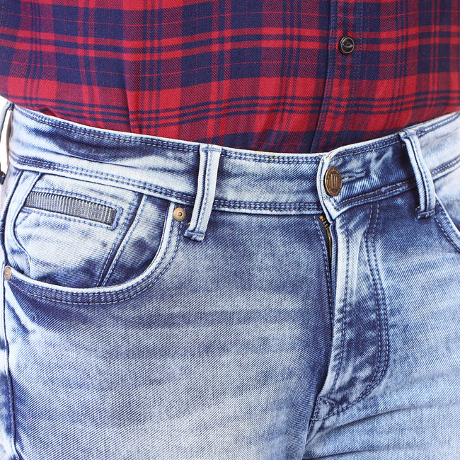 Living Legend Light Blue Slim Fit Low-Rise  Stretchable  Jeans