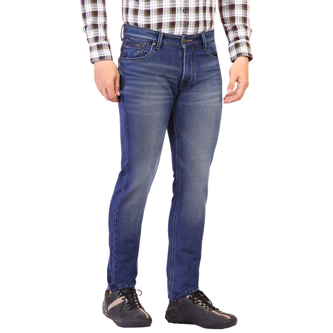 Living Legend Mid Blue Slim Fit Low-Rise  Stretchable  Jeans