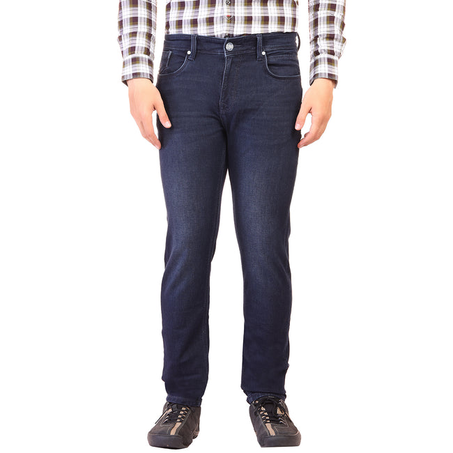 Living Legend Men Dark Blue Tint Slim Fit Low-Rise Stretchable Jeans