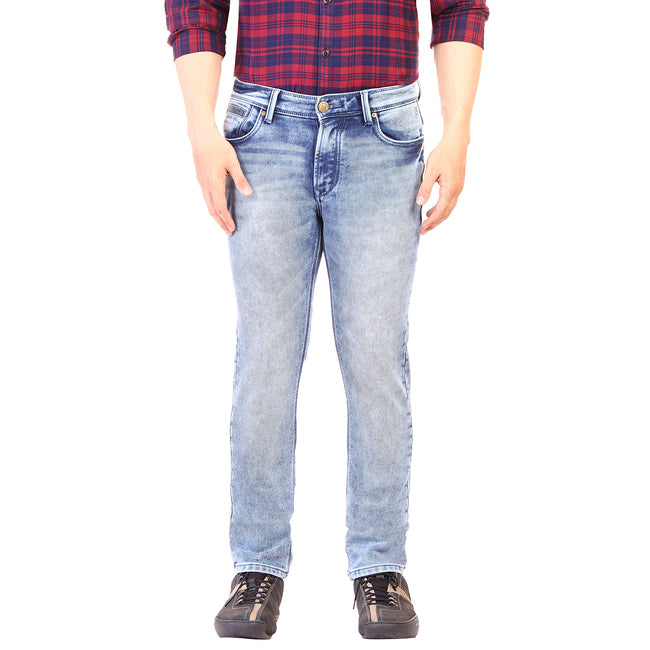 Living Legend Light Blue Slim Fit Low-Rise  Stretchable  Jeans
