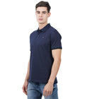 Living Legend  Men Navy Slim Fit Polo T - Shirt