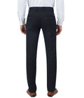 Living Legend Men Midnight Blue checks Slim fit Low Rise Stretch Casual Trouser