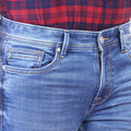 Living Legend Men  Light Ink Blue Slim Fit Low-Rise  Stretchable  Jeans
