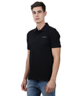 Living Legend Men Black Slim Fit Polo T - Shirt