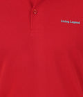 Living Legend Men Red Slim Fit Polo T - Shirt
