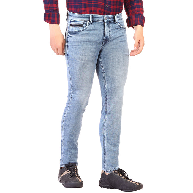 Living Legend  Men Light Blue Slim Fit Low-Rise  Stretchable  Jeans