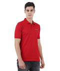 Living Legend Men Red Slim Fit Polo T - Shirt
