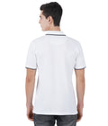 Living Legend Men White Slim Fit Polo T - Shirt
