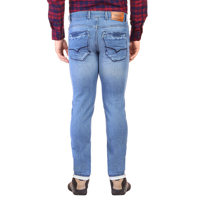 Living Legend Men Dark Blue Slim Fit Low-Rise  Stretchable  Jeans
