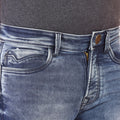 Living Legend Men Indigo Mid Blue Tint Slim Fit Low-Rise  Stretchable  Jeans
