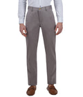 Living Legend Men Taupe Grey Satin slim fit Mid Rise Casual Trouser
