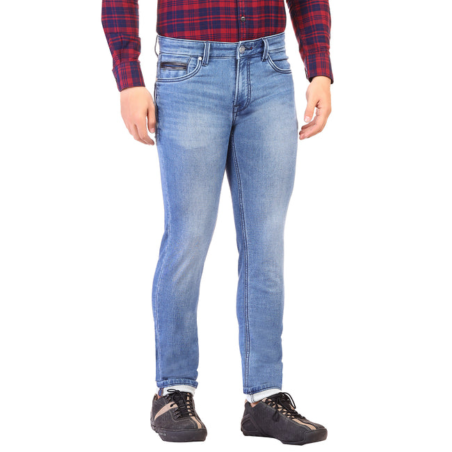 Living Legend Men Dark Blue Slim Fit Low-Rise  Stretchable  Jeans