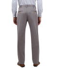 Living Legend Men Taupe Grey Satin slim fit Mid Rise Casual Trouser