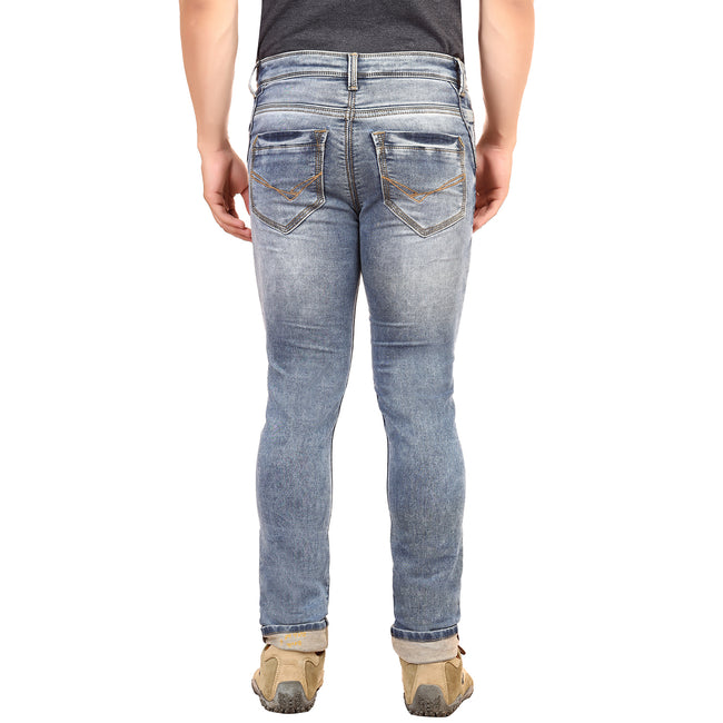 Living Legend Indigo Light Blue Tint Slim Fit Low-Rise  Stretchable  Jeans