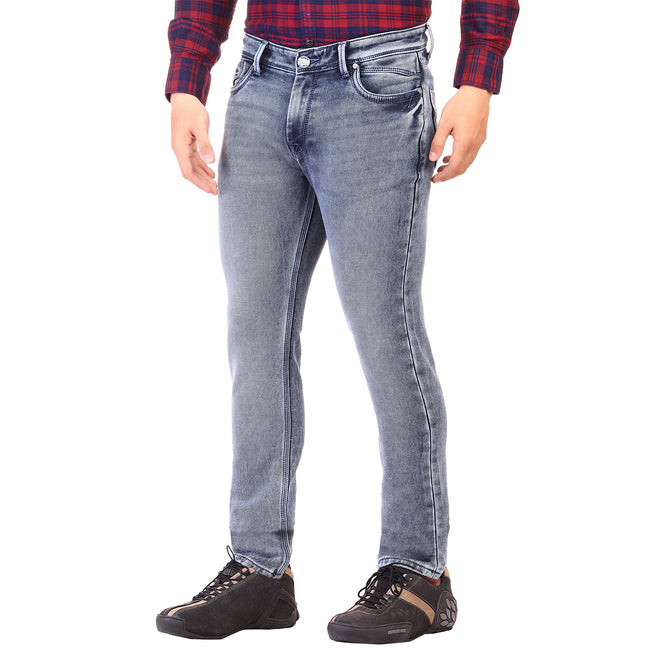 Living Legend Men Blue Grey Slim Fit Low-Rise  Stretchable  Jeans