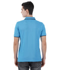 Living Legend  Men Light Blue Slim Fit Polo T - Shirt