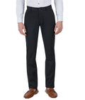 Living Legend Men Jet Black Printed Slim fit Low Rise Stretch Casual Trouser