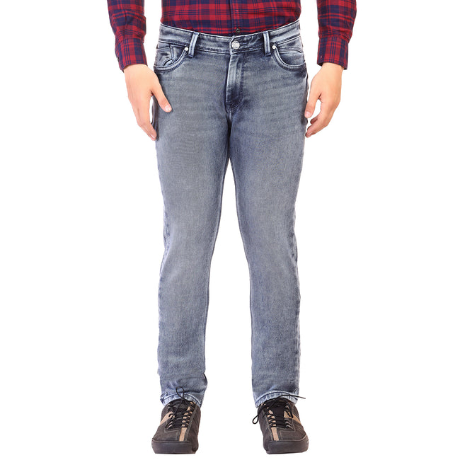 Living Legend Men Blue Grey Slim Fit Low-Rise  Stretchable  Jeans