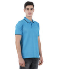 Living Legend Men Light Blue Slim Fit Polo T - Shirt