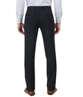 Living Legend Men Jet Black Printed Slim fit Low Rise Stretch Casual Trouser