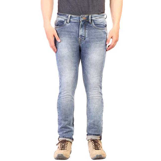 Living Legend Indigo Light Blue Tint Slim Fit Low-Rise  Stretchable  Jeans