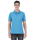 Living Legend Men Light Blue Slim Fit Polo T - Shirt