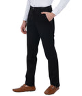 Living Legend Men Eerie Black Satin slim fit Mid Rise Casual Trouser