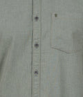 Living Legend Men Olive Plain Cotton Slim Fit Full Sleeve Casual Shirt