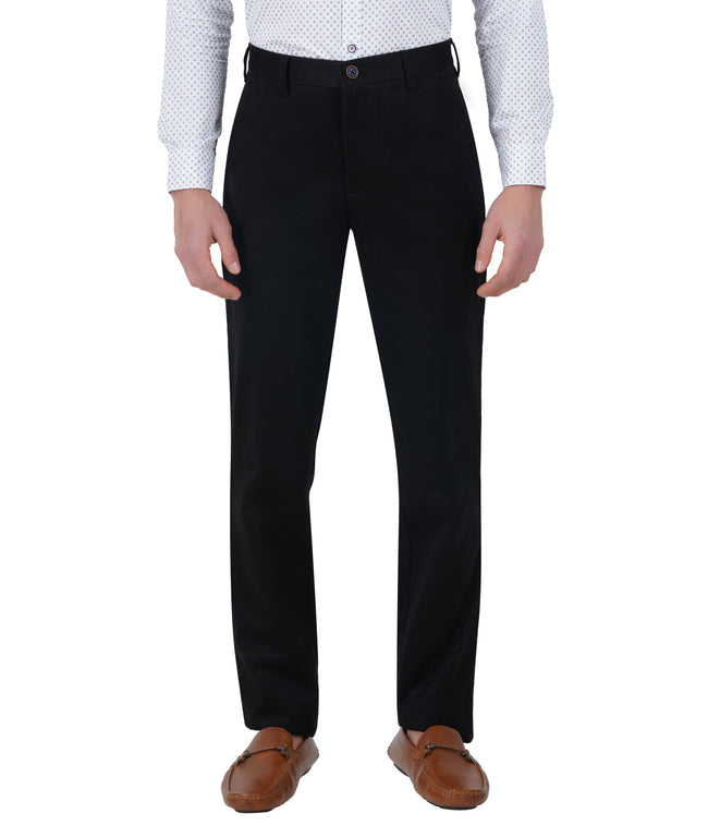 Living Legend Men Eerie Black Satin slim fit Mid Rise Casual Trouser