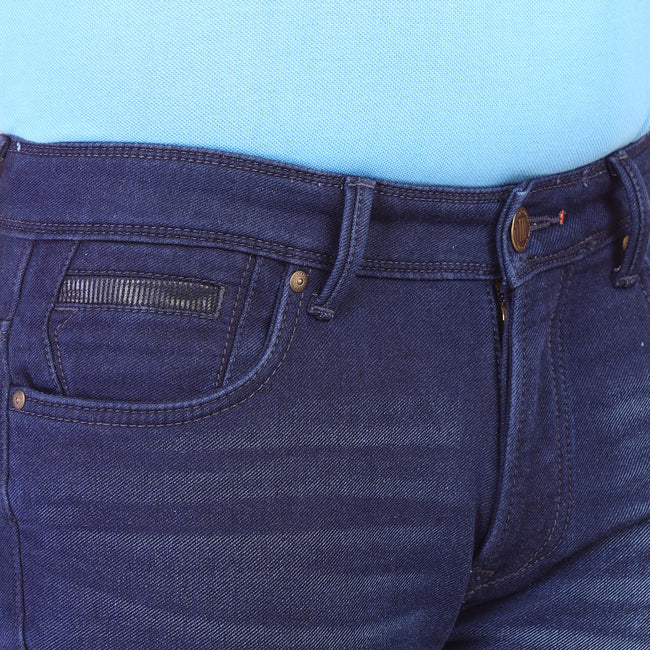 Living Legend Dark Blue Slim Fit Low-Rise  Stretchable  Jeans