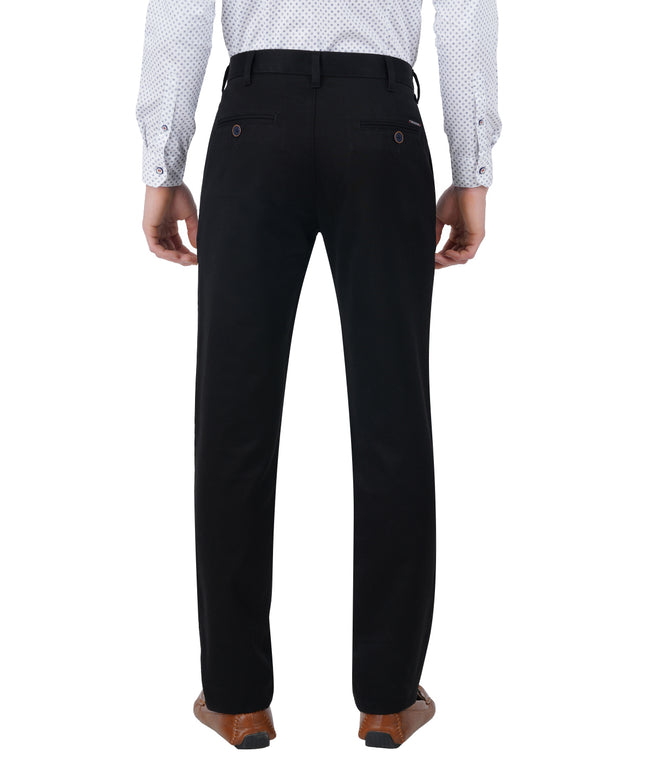 Living Legend Men Eerie Black Satin slim fit Mid Rise Casual Trouser