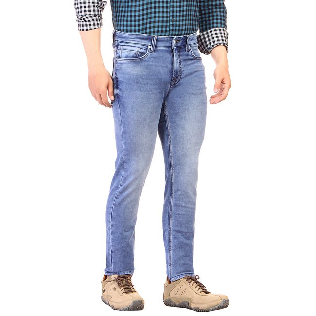 Living Legend Men Dark Blue Slim Fit Low-Rise Stretchable Jeans