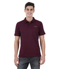 Living Legend Men Maroon Slim Fit Polo T - Shirt