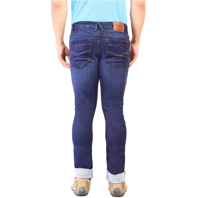 Living Legend Men Dark Blue Slim Fit Low-Rise Stretchable Jeans